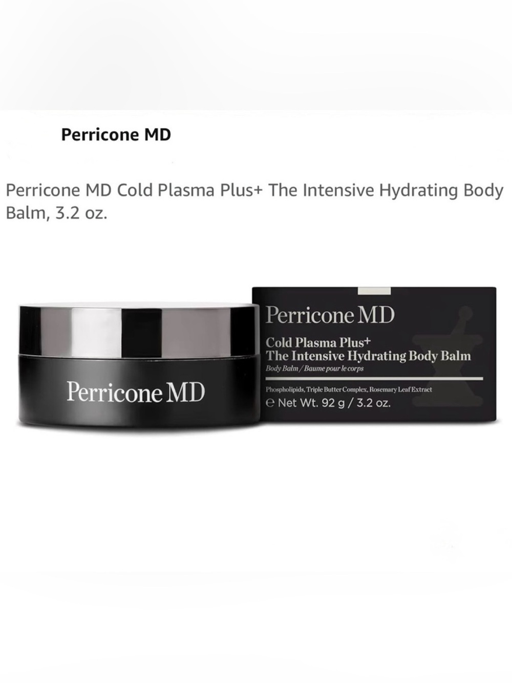 Perricone MD Cold Plasma Plus+ The Intensive Hydrating Body Balm 3.2oz NIB